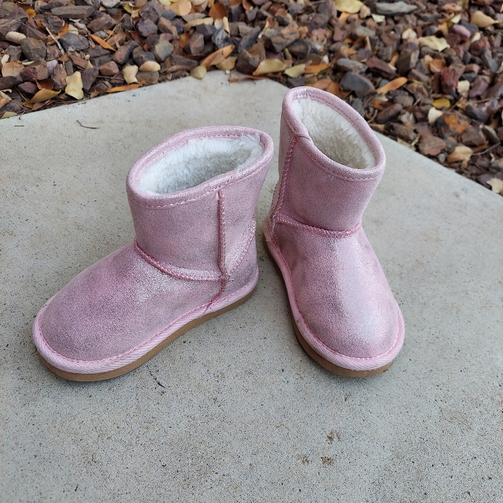 Old Navy Pink Sparkly Boots